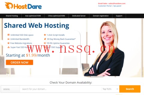 HostDare：洛杉矶AMD EPYC系列4.5折$12.6/年起，免费双倍内存+双倍流量，可选CN2 GIA+AS9929+CMIN2线路插图