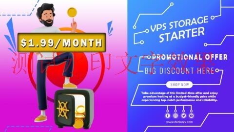 DediRock：美国云服务器，1核/512MB/256GB/1TB@200Mbps带宽，$1.99/月，可选洛杉矶&纽约机房插图
