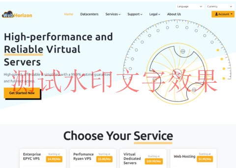 WebHorizon：新加坡vps，1核/1GB/10GB NVMe/1TB@10Gbps带宽，$2.25/月插图