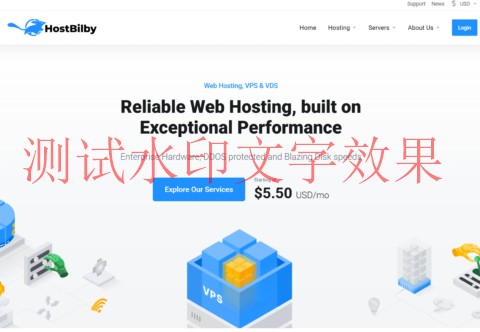 HostBilby：斯波坎机房vps，1核/4GB/20GB SSD/5TB@5Gbps带宽，$2.75/月插图