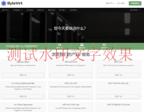 ByteVirt：洛杉矶vps，1核/1GB/20GB SSD/1TB@500Mbps，$4/月，AS9929线路插图