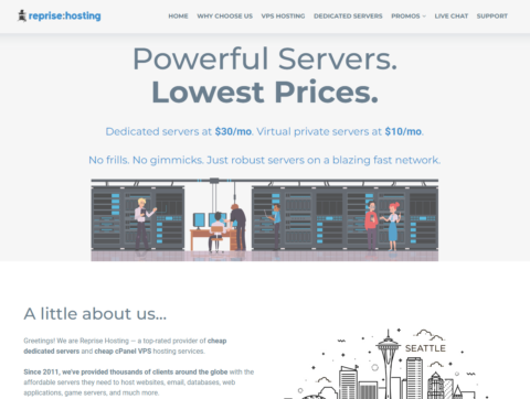 RepriseHosting：西雅图独服，2*L5640/32G内存/2*960G SSD/50TB@1Gbps带宽，$37/月插图